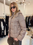 Milano Brown & Beige Padded Coat