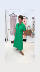 Milano Green Cotton Dress