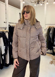 Milano Brown & Beige Padded Coat