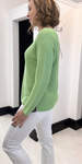 Gollehaug Green V Neck Sweater