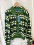 Pretty Vacant Green Knit Cardigan