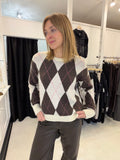 Milano Brown Print Jumper