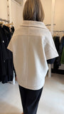 See Saw Wool Cream Slipover Cowl Neck