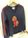 Leo  & Ugo Navy Spaniel Sweater