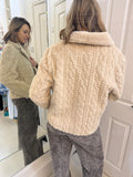 NKN Cream Faux Fur Jacket