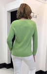 Gollehaug Green V Neck Sweater