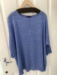 OSKA Blue Stripe Linen Sweater