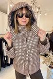 Milano Brown & Beige Padded Coat