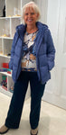 Kaffe Lilac Blue Padded Coat