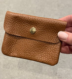 Tan Leather Coin Purse