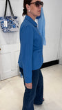 Pretty Vacant Blue Linen Jacket