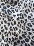 MSH Black Grey Leopard Scarf