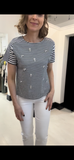 Jessica Graaf Navy Stripe  T-shirt