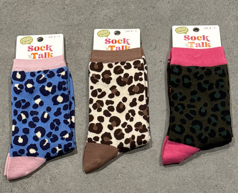 Sock Talk Animal Print Socks