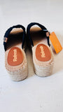 Refresh Black Crochet Wedge