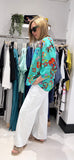 Milano Green Print Blouse