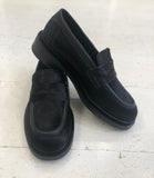 Yokono Black Pony Skin Loafer