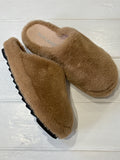 Macarena Beige Fur Mule Slipper