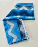 MSH Blue Zig zag Scarf