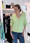 Kaffe Green V Neck Sweater