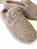 Macarena Taupe Dimante Mule Slipper