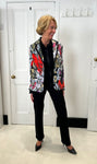 Dolcezza Multi Coloured Heart Print Jacket