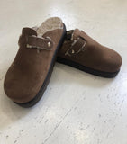 Yokono Suede Tan Clogs