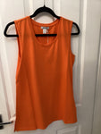Dolcezza Orange Sleeveless Vest Top