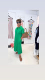 Milano Green Cotton Dress