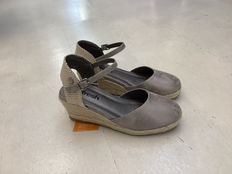 Refresh Pewter Wedge Espadrille
