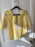 Foil Yellow Floral Blouse