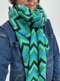 MSH Green zig zag Scarf