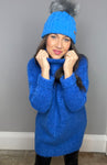 FRNCH Royal Blue Long Sweater