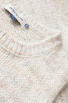 Denim Hunter Knitted Off White Melange Tank Top