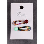 Zelly Acrylic Multi Clips Multi Red & Green Ball x2
