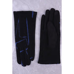 Zelly Fabric Navy with Royal Blue Flash Glove