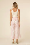 FRNCH Pink & White Stripe Trouser