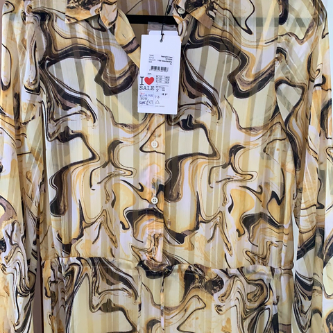 Inwear Yellow Marble Print Maxi Dress