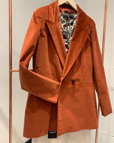 Emme Rust Orange Blazer Jacket